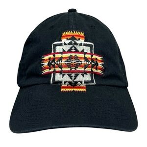 Pendleton Black Cotton Hat Southwest Tribal Aztec Embroidered‎ Unisex Adjustable